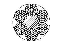 6×37結(jié)構(gòu)點接觸鋼絲繩